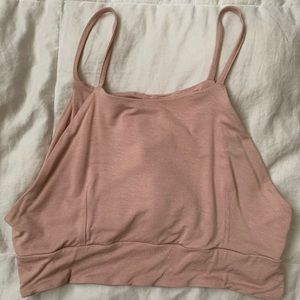 Blush crop top